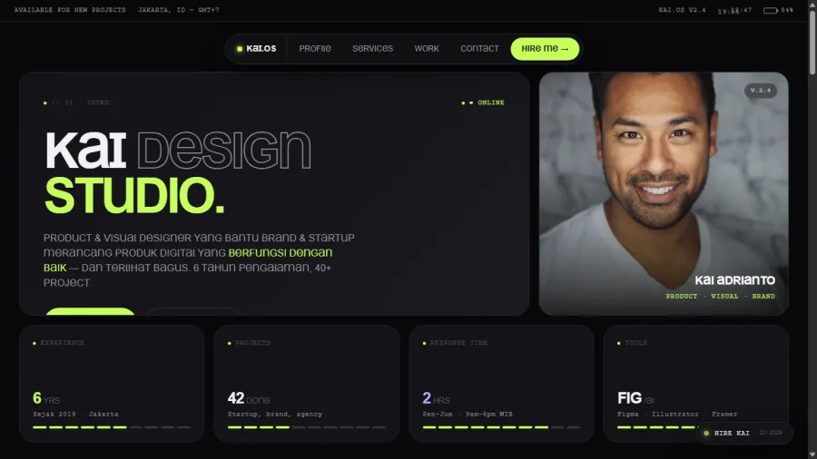 FreelancePro freelancer website preview