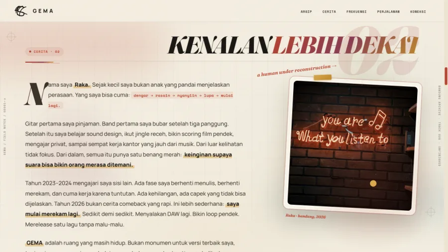 PersonalSpace personal branding website preview