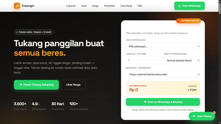 JasaKita local services website preview
