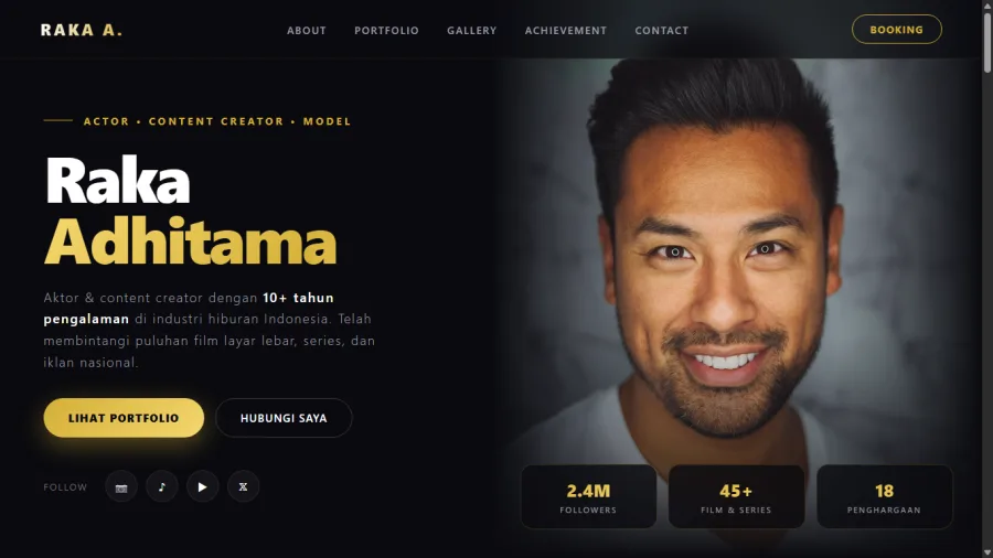 PersonalProfile website preview
